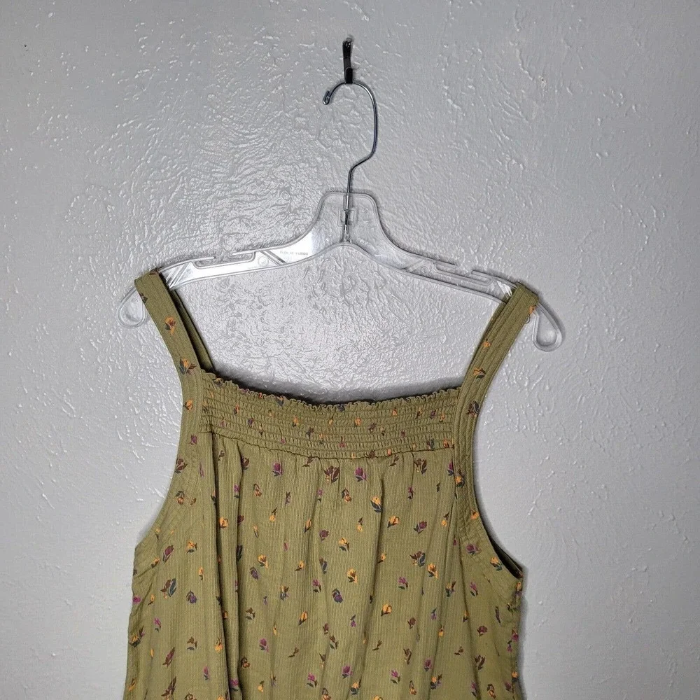 NWT Prana Womens Sz XL little Palm Cami sweet grass meadow green Cotton crop Top - Picture 2 of 7